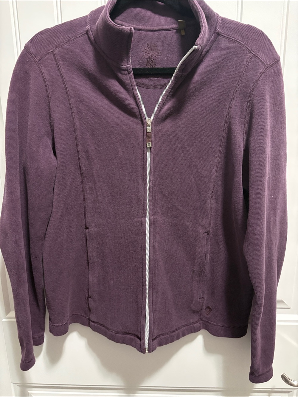Tommy Bahama Women’s L Purple Full Zip Cotton Jacket